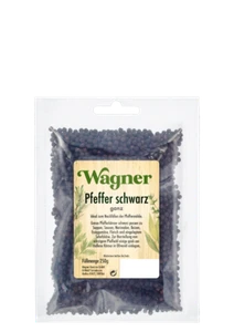 Wagner Pfeffer schwarz ganz 0.250kg 4001639040098 - Bild 1 von 1
