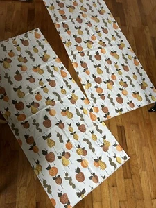 Vintage Fiesta Printed Fiestaware  Fabric Tablecloth fabric RARE Pears 2 Piece - Picture 1 of 8