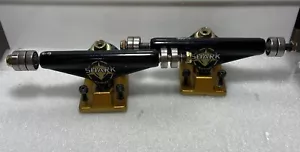 SHARK Skateboard 130mm Skateboard Trucks - Eje 7.62" (Juego de 2) Hecho en EE. UU. - Imagen 1 de 24