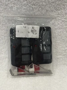 Abridores de puertas de garaje universales GDR-27MLT 3 botones paquete de 2 negros con pilas nuevos - Imagen 1 de 13
