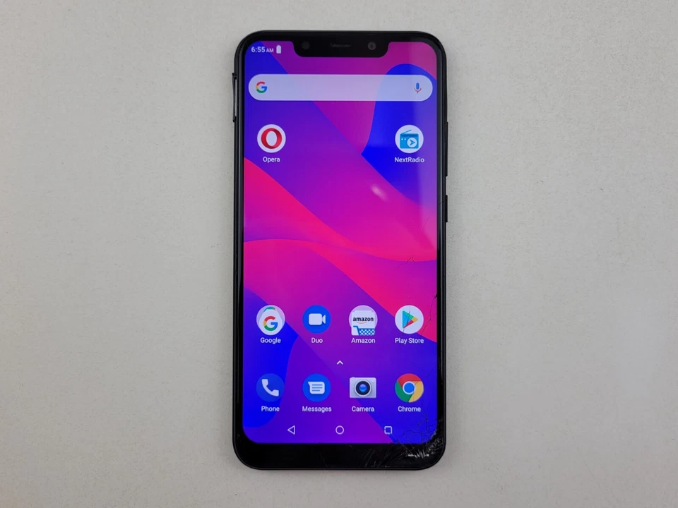 BLU Vivo XL4 (V0350WW) 32GB (GSM Unlocked) Dual SIM Smartphone - CRACKED - K5198 - Image 1 of 4