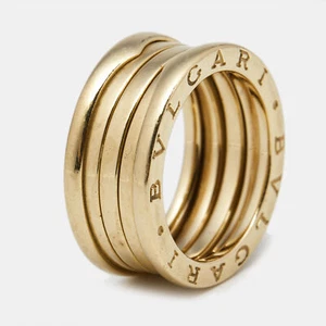 Bvlgari B.Zero1 4-Band 18k Yellow Gold Band Ring Size 56 - Picture 1 of 7