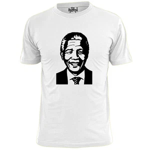 Camiseta para hombre Nelson Mandela Face Silhouette Peace - Imagen 1 de 3
