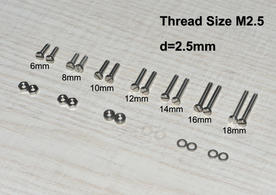 Premium Phono Tornillo Kit - M2.5 Para pro-Ject Brazo Nuevo - Imagen 1 de 2