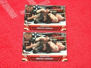 BROCK LESNAR 2017 TOPPS WWE THEN NOW FOREVER FINISHERS #F4 LOT OF 2 (H-1413) - Picture 1 of 1