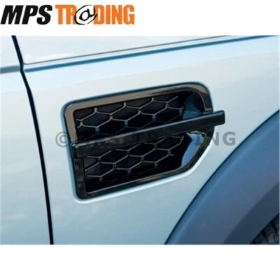 Land Rover Discovery 3 Black Gloss Wing Side Vent DISCOVERY 4 STYLE DA5689 - Image 1 of 4