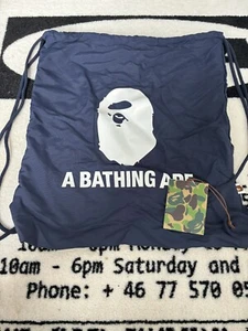 BAPE Bape Ape Head Draw String Bag - Picture 1 of 1