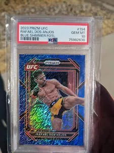 RDA Rafael Dos Anjos 2023 Blue Shimmer FOTL #/10 Prizm UFC Card PSA 10 POP 1 - Picture 1 of 15