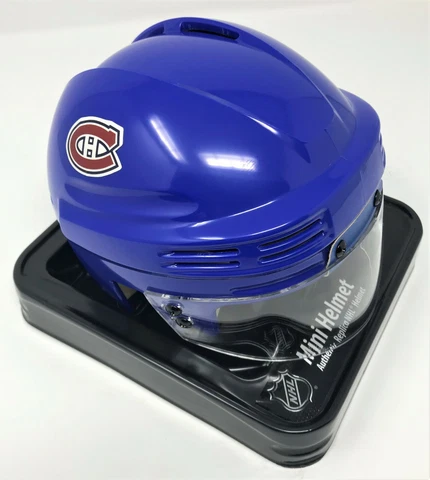 MONTREAL CANADIENS NHL LICENSED BLUE MINI HELMET Cover