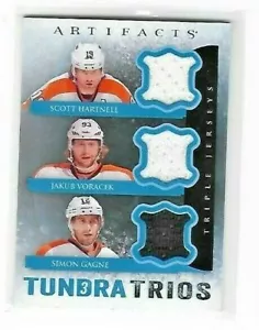 2013-14 Artifacts Tundra Trios Trikots blau #T3-HVG HARTNELL VORACEK GAGNE - Bild 1 von 1
