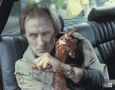 BILL NIGHY AUTOGRAPH SIGNED SHAUN OF THE DEAD 11X14 PHOTO BECKETT BAS PHILLIP Cover