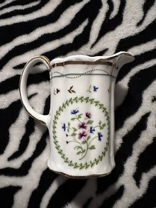 Vintage Godinger & Co. Hand Painted Porcelain Laurel Wreath Small Pitcher - Picture 1 of 4