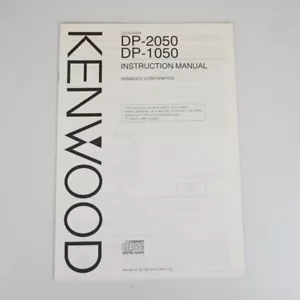 Original Kenwood CD-Player DP-2050 / DP-1050 Instruction Manual - English - Bild 1 von 3