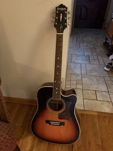 Epiphone DR-500MCE / VS Electric Acoustic Guitar As/is - Picture 1 of 12