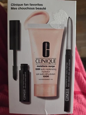 CLINIQUE Three "Fan Favorites" (Moisturizer, Eyeliner, Mascara) - Image 1 of 2