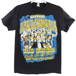 Golden State Warriors 2015 NBA Finals Championship Dub Nation Team T-Shirt Sz S - Picture 1 of 7