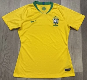 Brazil National Team Women’s Nike 2018 “Laura” Yellow Soccer Kit Jersey - Medium - Picture 1 of 6