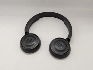 NO PADS JBL Tune 450BT T450BT wireless headphones on-ear pure bass sound black - Picture 1 of 13