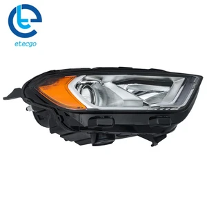Fit For Ford EcoSport 2018-2023 Right Side Headlight Assy Chrome Halogen W/DRL - Picture 1 of 14