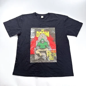 Vintage Style MF Doom Rap T-Shirt schwarz Comic Grafik XL - Bild 1 von 7