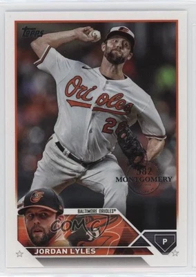 2023 Topps Complete Set 582 Montgomery Club Jordan Lyles #212 - Image 1 of 2