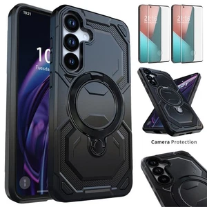 Für Samsung Galaxy S25+ / S25 Ultra Magnet Ring Case Hülle / Displayschutz - Bild 1 von 47