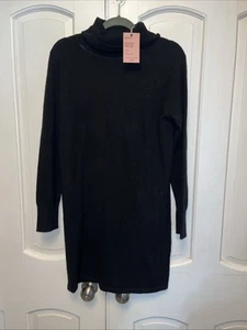 Quince cashmere dress sweater style Size Large Black color “ NWT - Picture 1 of 4