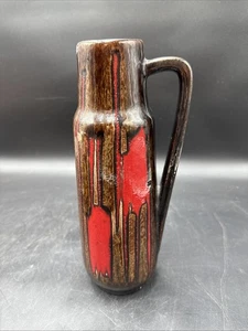 Vaso in ceramica tedesca occidentale Scheurich 275-28 Heinz Siery - Foto 1 di 14