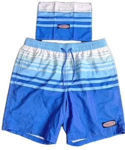 Vineyard Vines Swim Trunks Men's XS Striped 6" Lined/Pockets/Logo/Bag - Picture 1 of 13