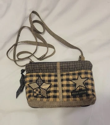 Carteira tiracolo/bolsa de ombro Bella Taylor Essentials, Farmhouse Star, acolchoada - Imagem 1 de 4
