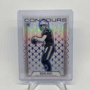 DRAKE MAYE ROOKIE SP 2024 PANINI PHOENIX CONTOURS HYPER REFRACTOR PATRIOTS - Picture 1 of 2