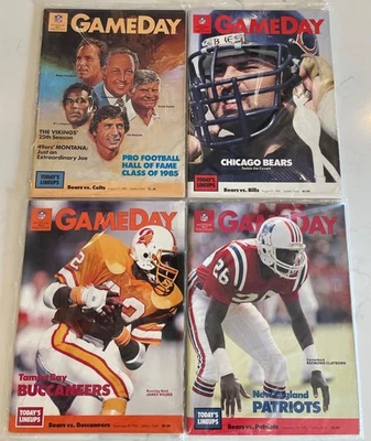 1985 Chicago Bears Complete Set Ten Pre-Season and Regular Season Home Programs  - Image 1 of 4