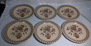 6 Johnson Bros Staffordshire Old Granite Jamestown Appetizer Dessert Plates - Picture 1 of 10