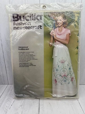 Bucilla Moda Needlecraft Elegancia Anfitriona Falda Crewel Bordado Kit 3354 Foto 1 de 4