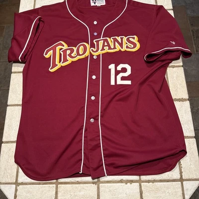 VTG Rare Authentic Victory Southern Cal USC Trojans Baseball Jersey MiUSA 52 - Image 1 of 4