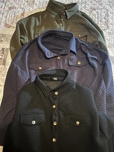 ZESICA Sweatshirt Jacket Button Down w Pockets L Oversized Shacket Choose Color! - Picture 1 of 8