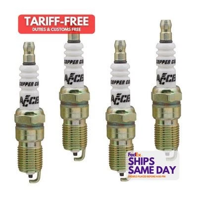 Accel ACL0526-4 14 mm Thread Tapered Seat Spark Plug Pack of 4 Performance Parts - Image 1 of 4