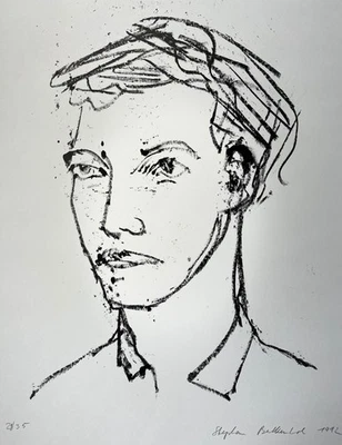 Stephan Balkenhol Signierte Original Lithographie - Junger Mann - nur 30 Ex.!!! - Bild 1 von 4