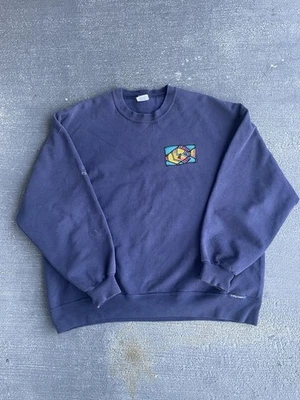 Vintage Laguna Beach California Crewneck Sweatshirt Art Double Sided XL - Image 1 of 4