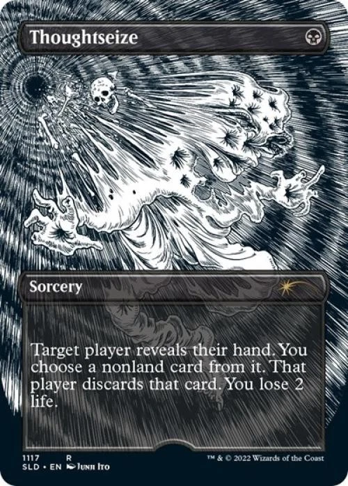 MTG English Thoughtseize (Borderless) NM Normal Secret Lair - Image 1 of 1