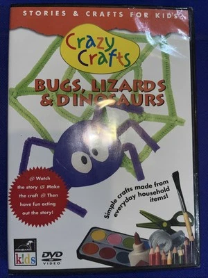 Crazy Crafts: Bugs Lizards & Dinosaurs (DVD) Sealed - Image 1 of 2