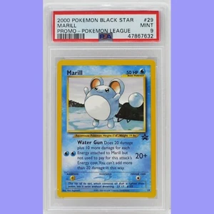 Pokemon Marill #29 Black Star Promo Pokemon League PSA 9 COMO NUEVO - Imagen 1 de 4