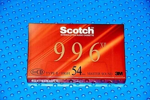 CINTA DE CASETE BLANCA SCOTCH 996 XII 54 TIPO II (1) (SELLADA) - Imagen 1 de 3