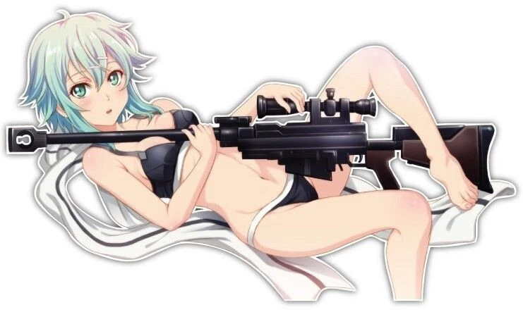 Sword Art Online Sinon Asada Shino Archer Ver Anime JDM Car Decal Sticker 022 - Image 1 of 1