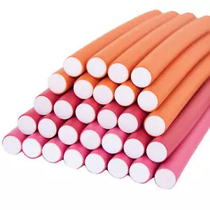 30 Pcs Soft Foam Hair Curlers - 1.8Cm Diameter Heatless Twist Curling Rods for P - Picture 1 of 12