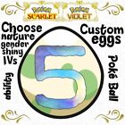 5 uova personalizzate scegli come vuoi il tuo OT quando covato Pokemon viola scarlatto SV