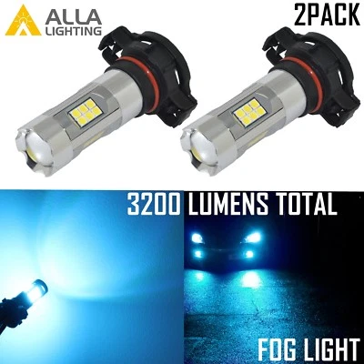 Allá Lighting LED PSX24W Conducción Bombilla Antiniebla Repuesto Lámpara Luz Azul Hielo Foto 1 de 4