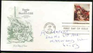 US. 1564. 10c. Battles of Bunker Hill, American 200th Anniv. Artmaster FDC. 1975 - Picture 1 of 1