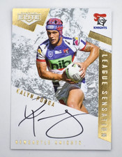 2022 Elite Kalyn Ponga League Sensation White Signature NRL Card LS08 # 16/60