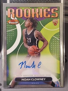 NOAH CLOWNEY AUTO ROOKIE CARD TOPPS FINEST - Picture 1 of 5